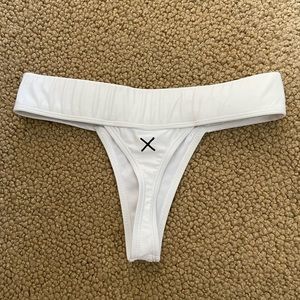 Boutine LA white bikini bottoms